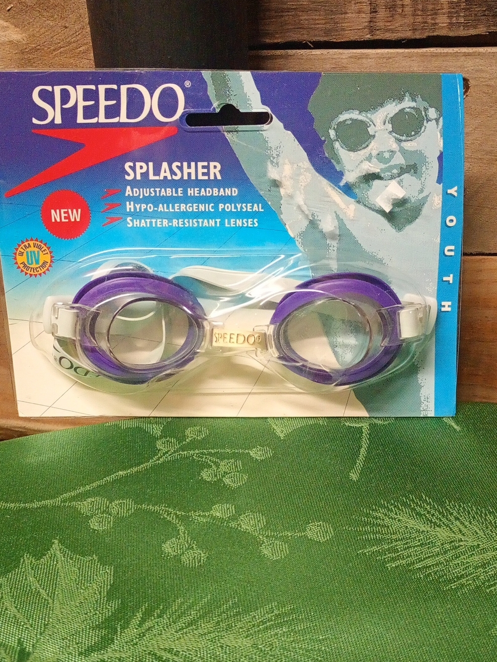 Speedo Youth Purple and White Splasher Swim Goggles